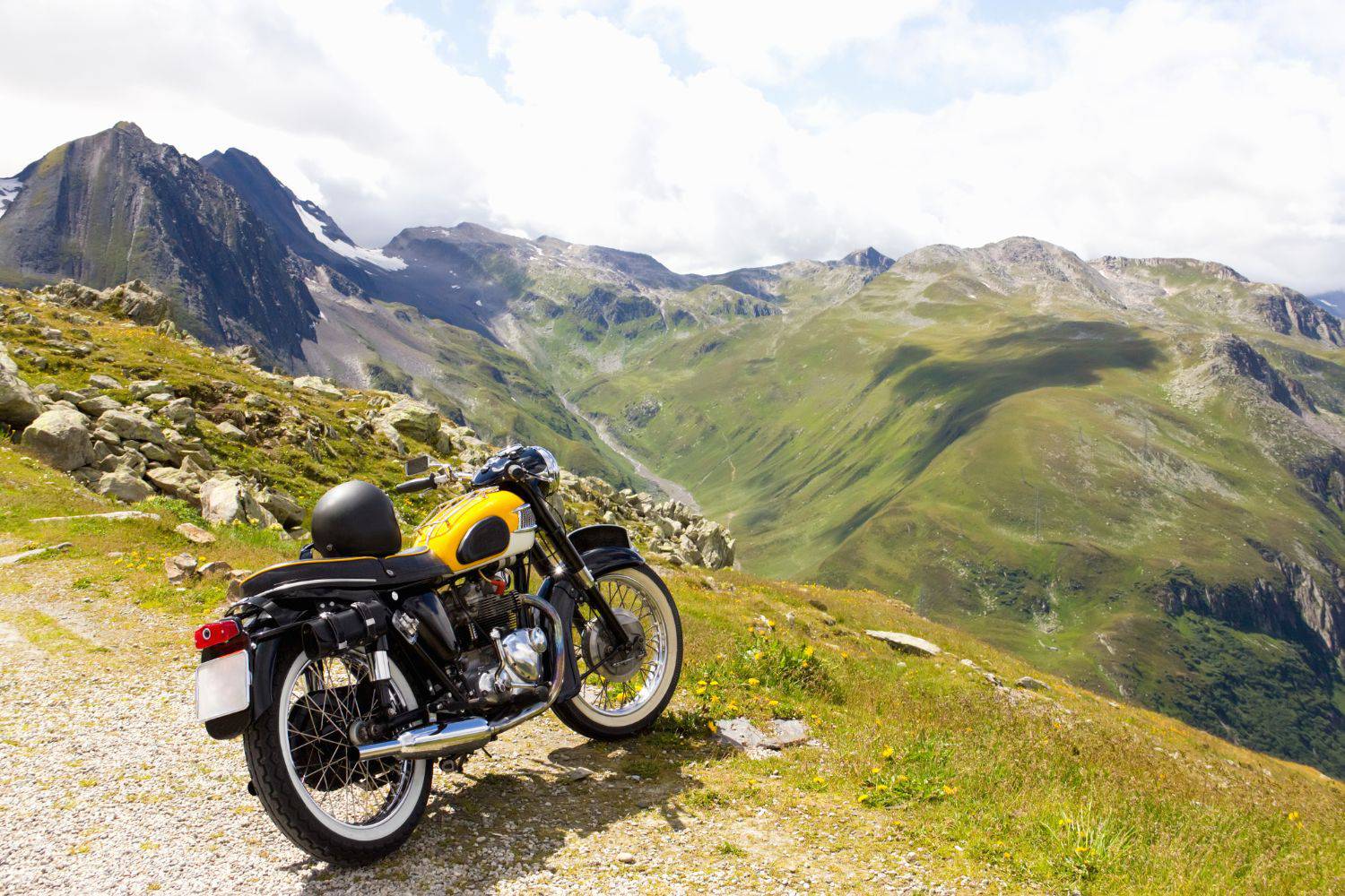 Motorradfahrer im Mostviertel