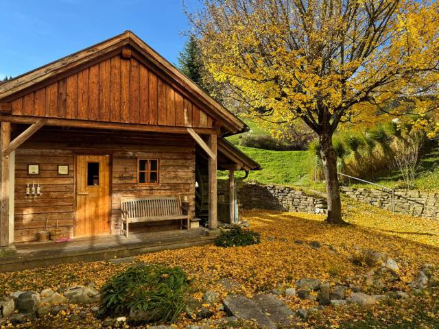 Mühlensauna im Herbst