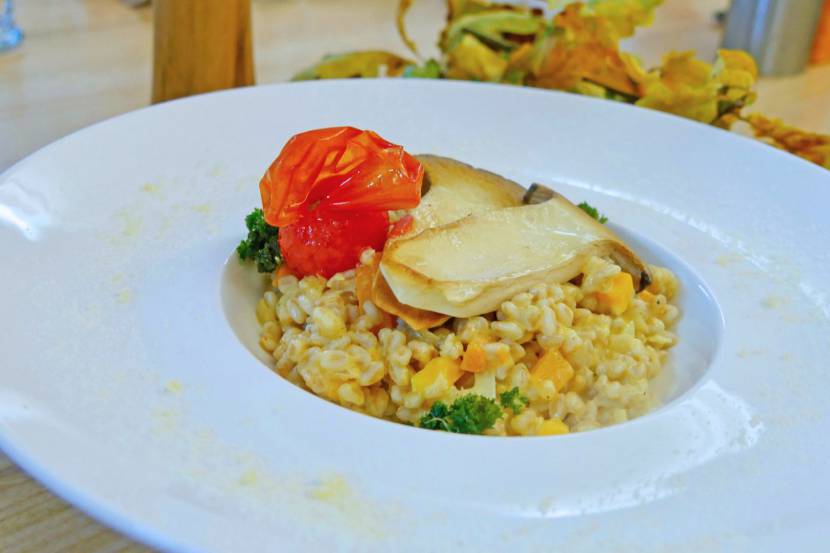 Risotto vom Emmer mit Kräuterseitlingen