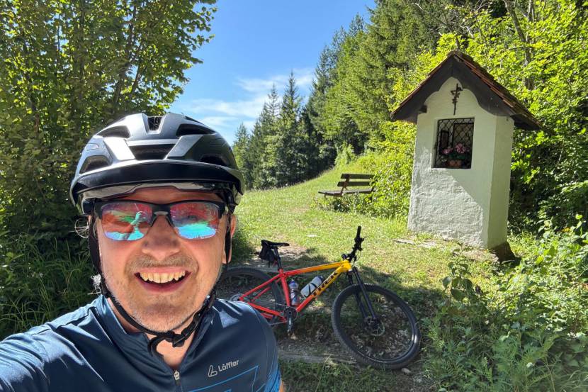 Johannes scheiblauer beim radfahren