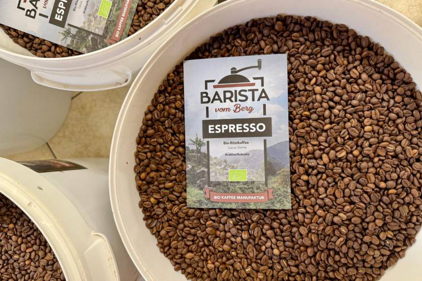 röstung, Kaffee, Barista vom Berg