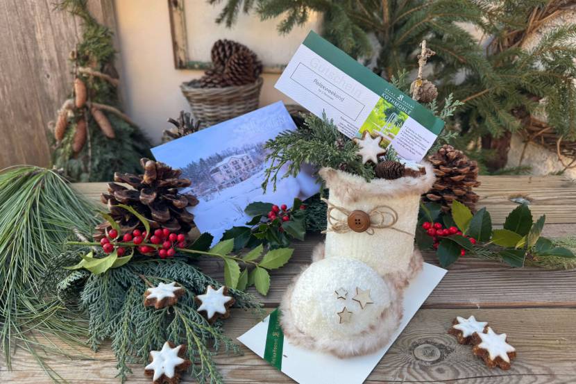 Gutschein verpacken - Anleitung Weihnachtsstiefel