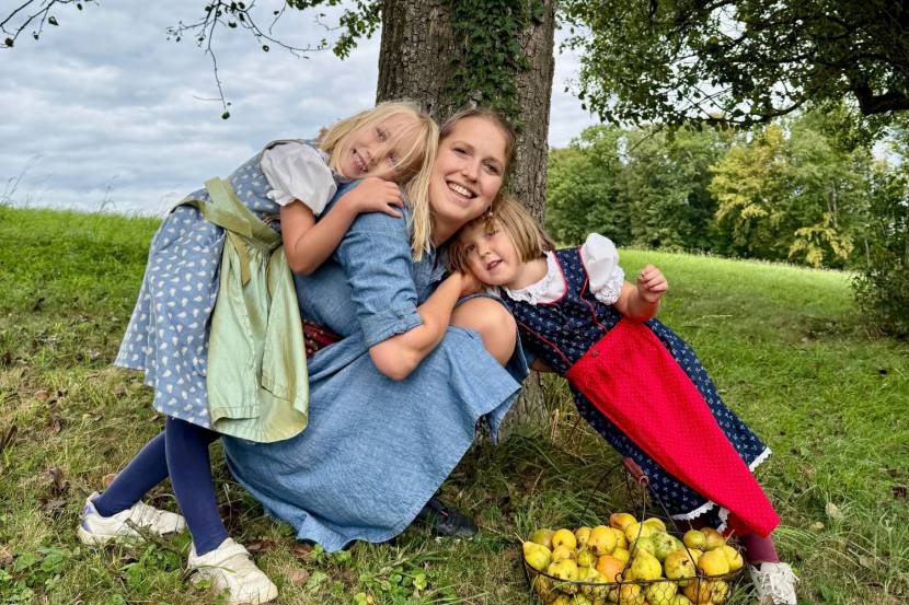 Lisa Scheiblauer mit Familie