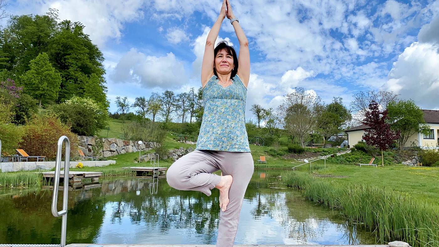 Yoga im Garten