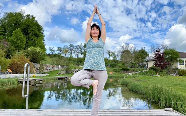 Yoga im Garten