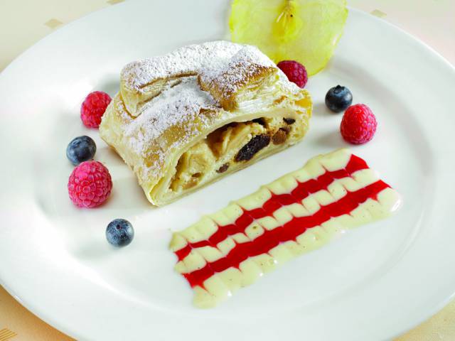 Apfelstrudel vom Küchenchef Wolfgang Draxler