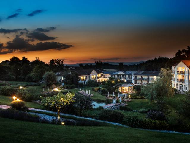 Abendstimmung im 4* Hotel in Niederösterreich