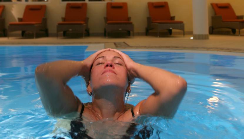 Das anschließende Aufwärmen im Wellnessbereich ist der perfekte Abschluss