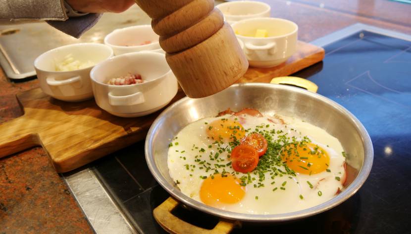 Das regionale Frühstücksbuffet lässt keine Wünsche offen