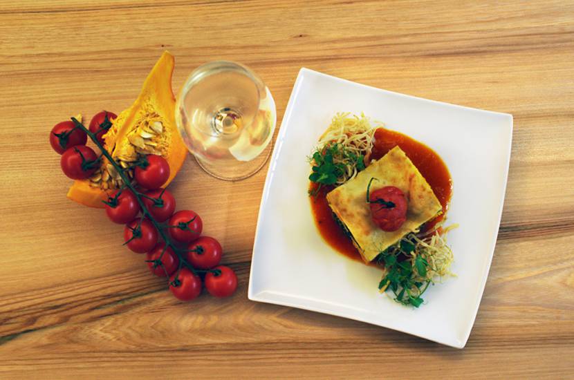 Rezept: Kürbis-Spinat Lasagne