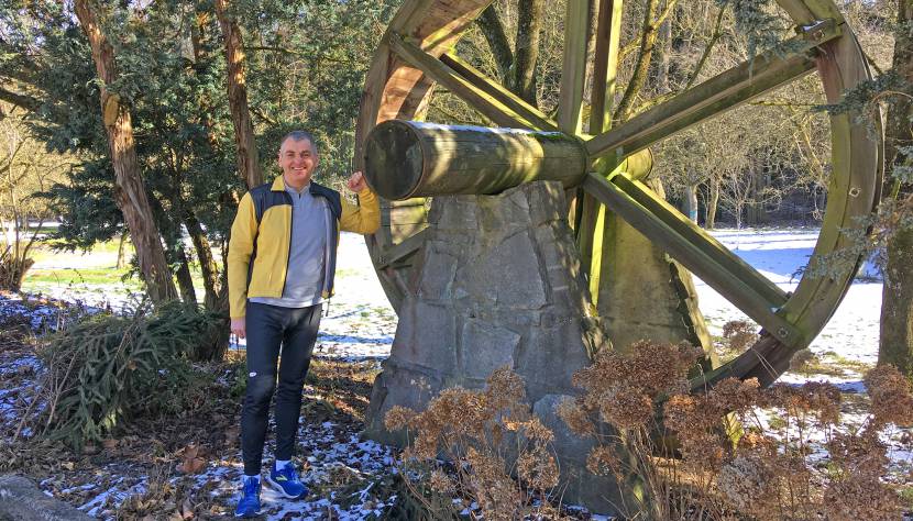 Serviceleiter Dietmar hat sich voriges Jahr zum Ziel gesetzt 1000 km zu laufen