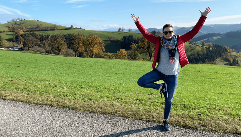 Der Herbst ist perfekt für Yoga