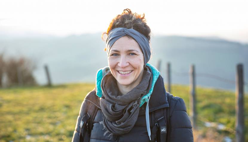 Johanna Meinschad am Gipfel des Hochkogelberges