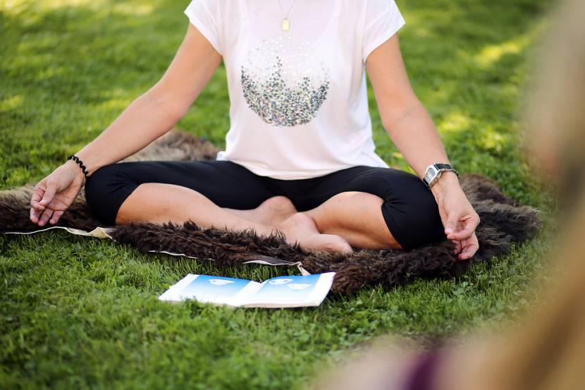 Yoga im Garten