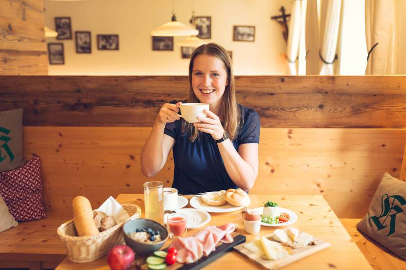 Das regionale Frühstücksbuffet lässt keine Wünsche offen