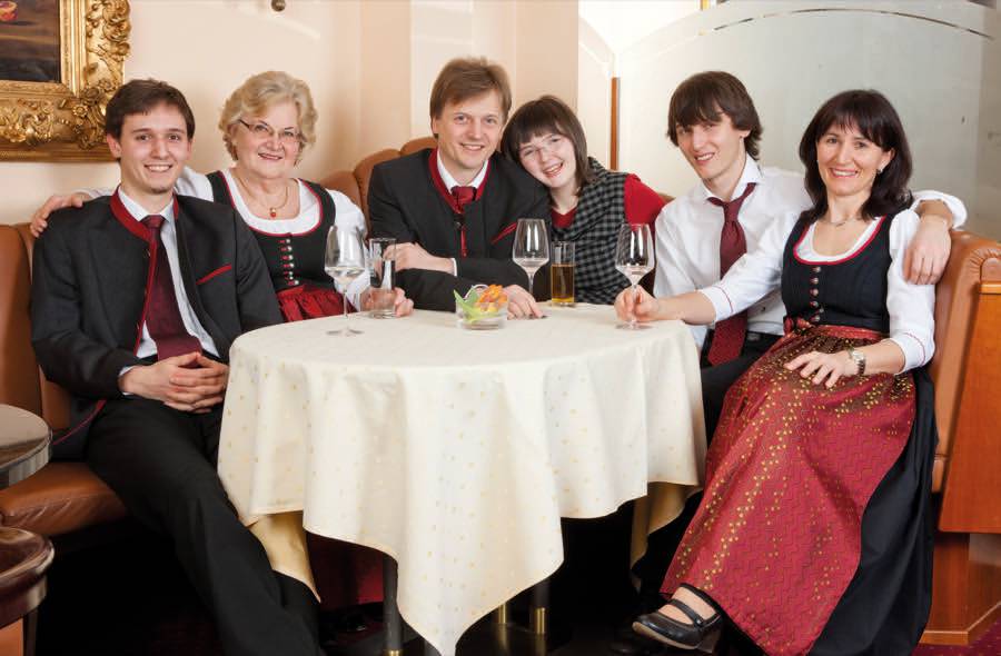 Family Scheiblauer in the hotel in Lower Austria