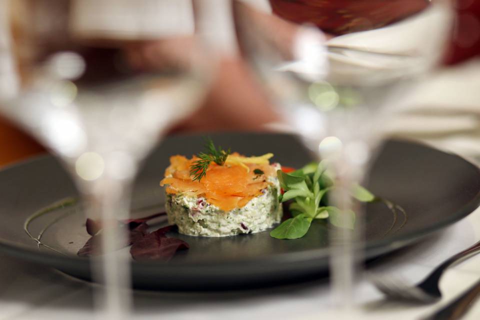 Lachs als Vorspeise