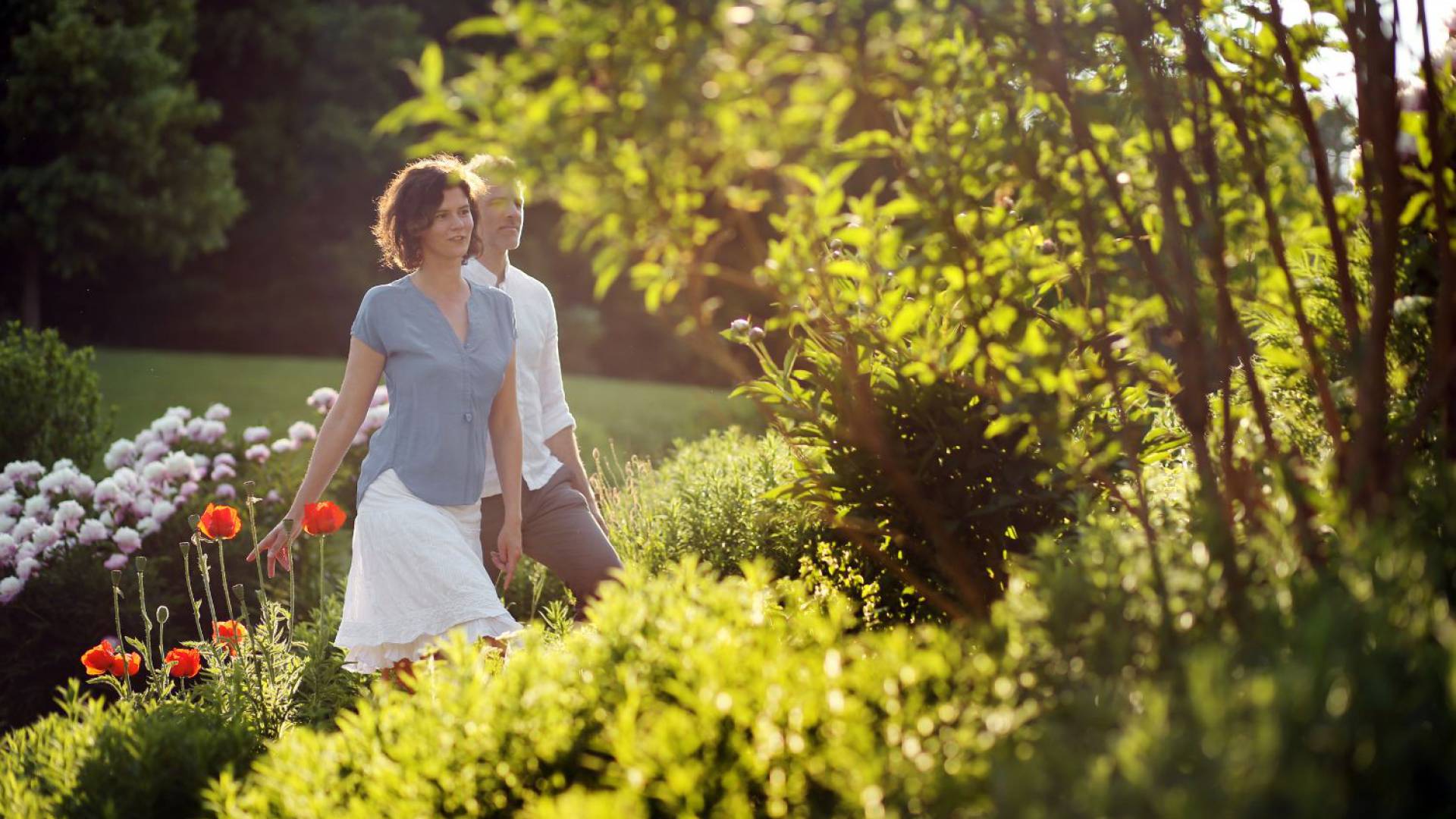 Spazieren gehen im RelaxGarten