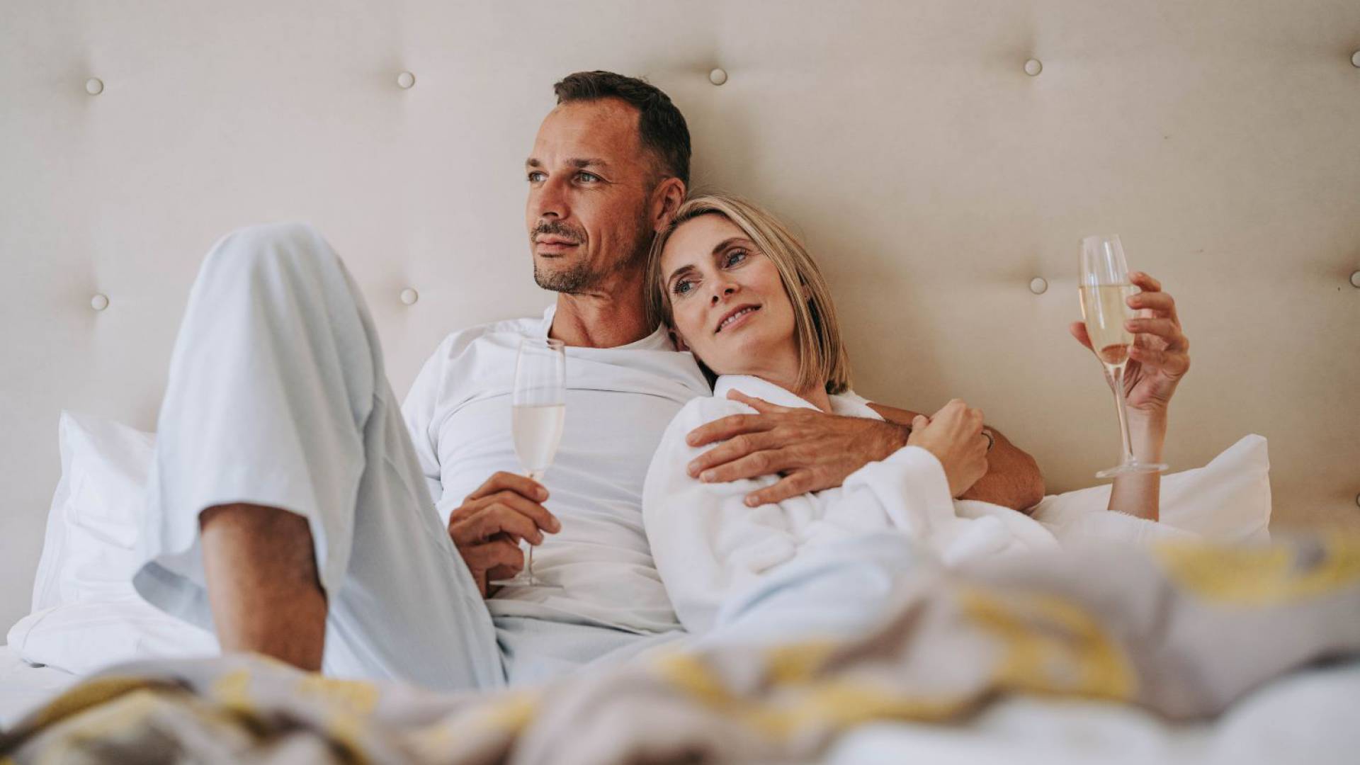 Pärchen im Bett